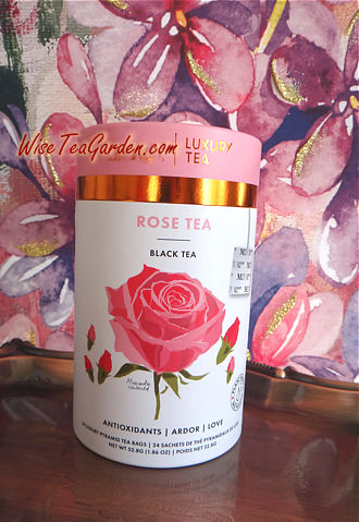 ROSE TEA, 24 PYRAMID TEABAGS
