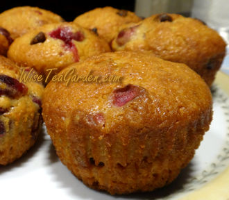 ORGANIC CRANBERRY CHOCOLATE MUFFINS